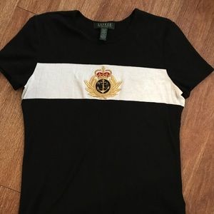 Ralph Lauren Petite Embroidered Insignia T-shirt